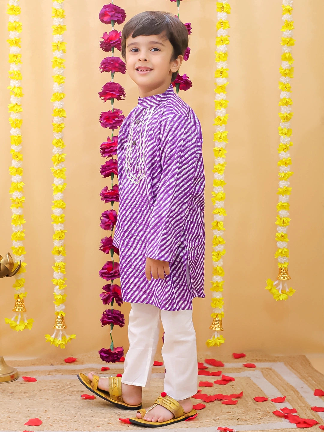 BownBee Pure Cotton Full Sleeve Kurta & Pajama Set For Boys