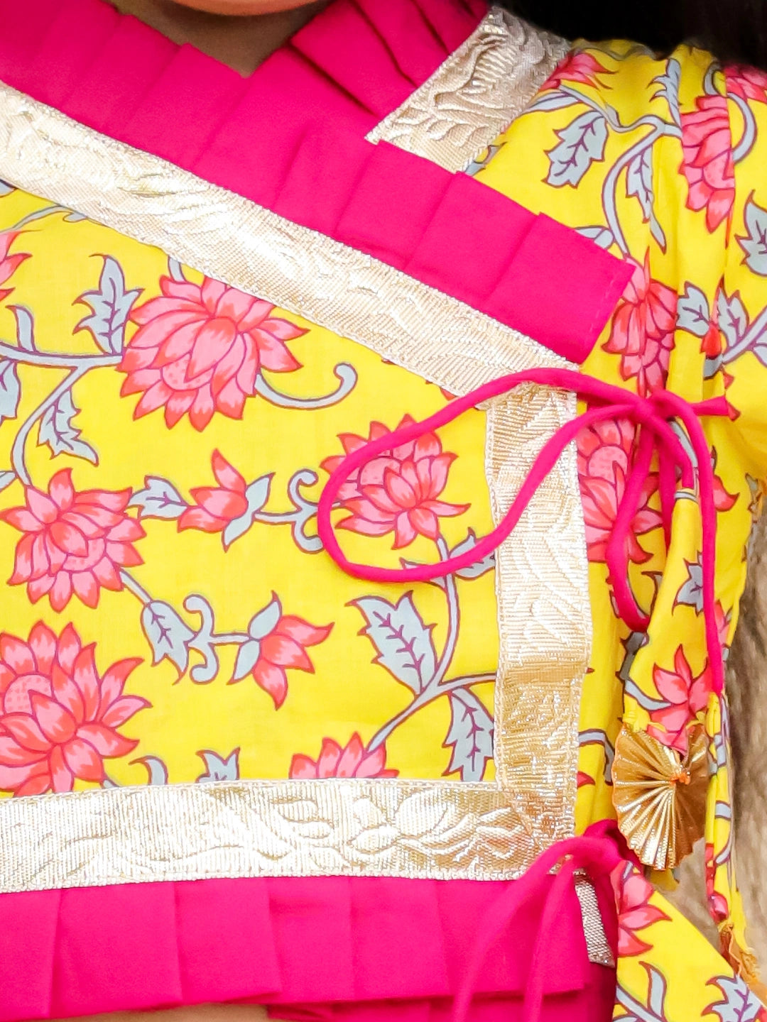 BownBee Floral Printed Lehenga Choli Set For Girls