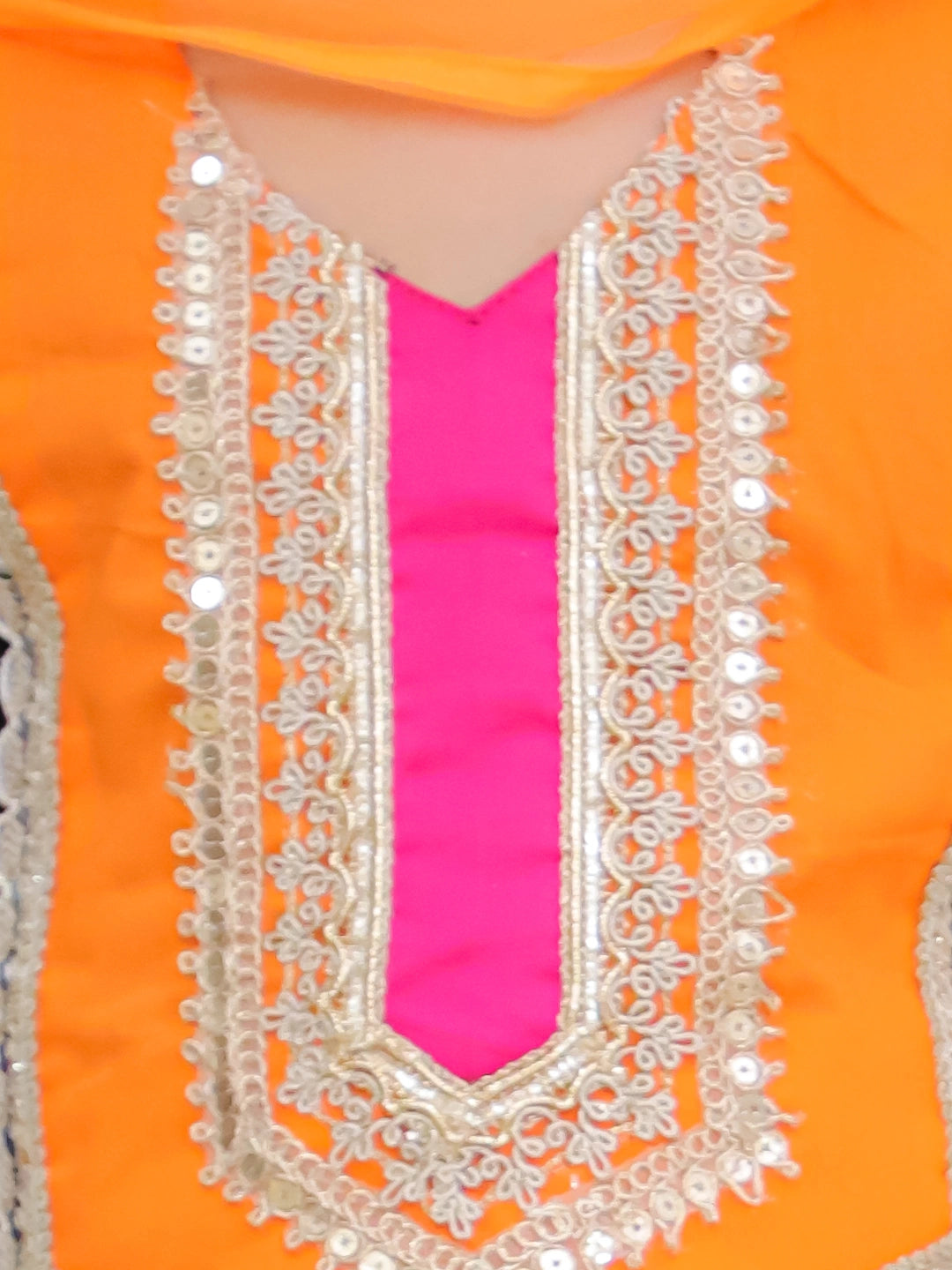BownBee Pure Cotton Lurex Kurta Pajama & Lehenga Choli With Dupatta Sibling Set