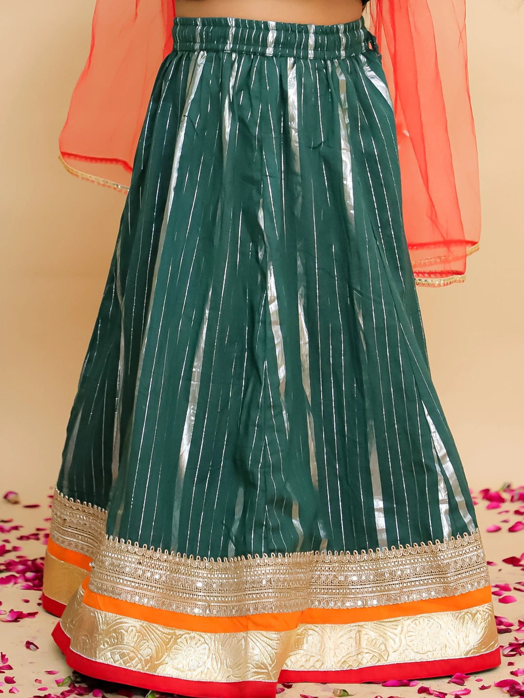 BownBee Cotton Kurta Pajam & Lehenga Choli With Dupatta Sibling Set