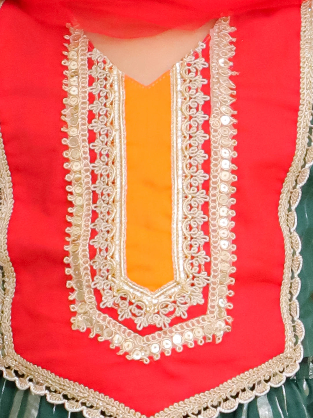 BownBee Cotton Kurta Pajam & Lehenga Choli With Dupatta Sibling Set