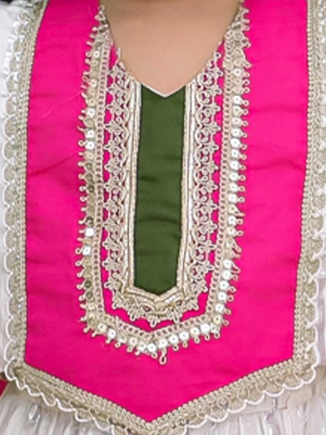 BownBee Pure Cotton Lurex Dhoti Kurta & Lehenga Choli With Dupatta Sibling Set