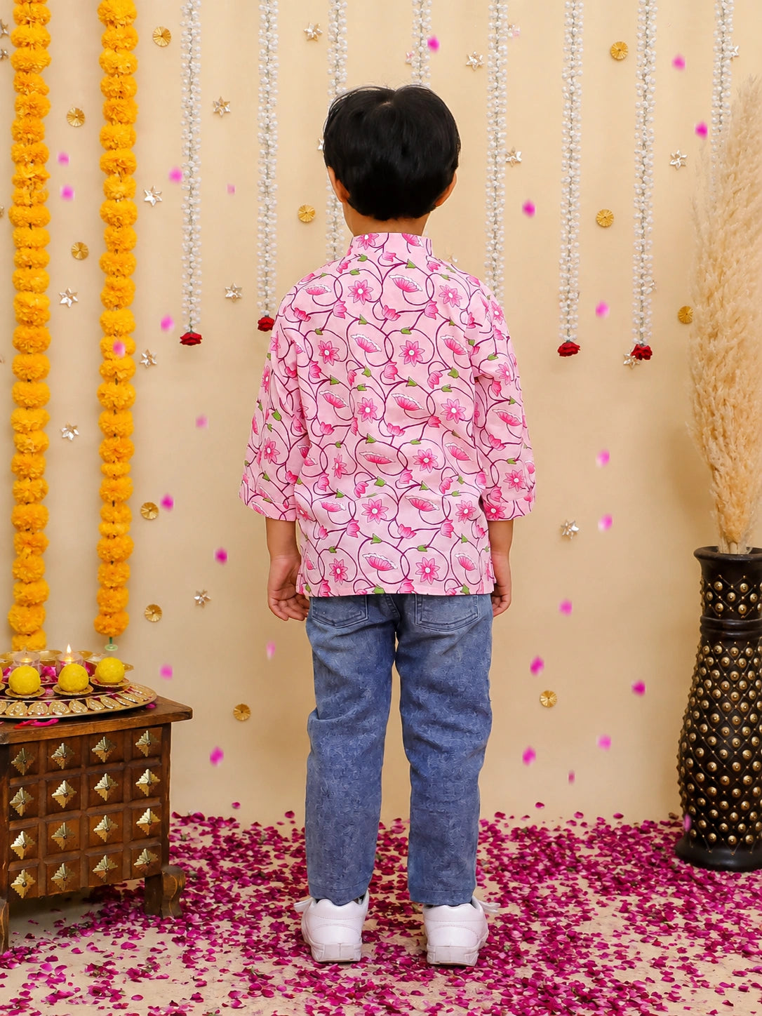 BownBee Full Sleeves Short kurta Set For Boys