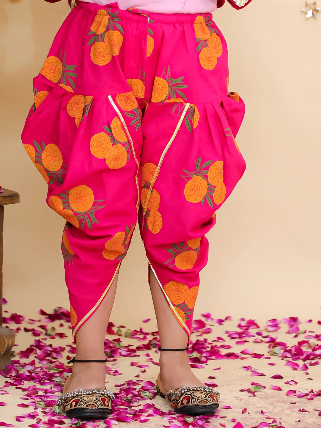 BownBee Pure Cotton Kurta Pajama & Ethnic Suit With Dupatta Sibling Set