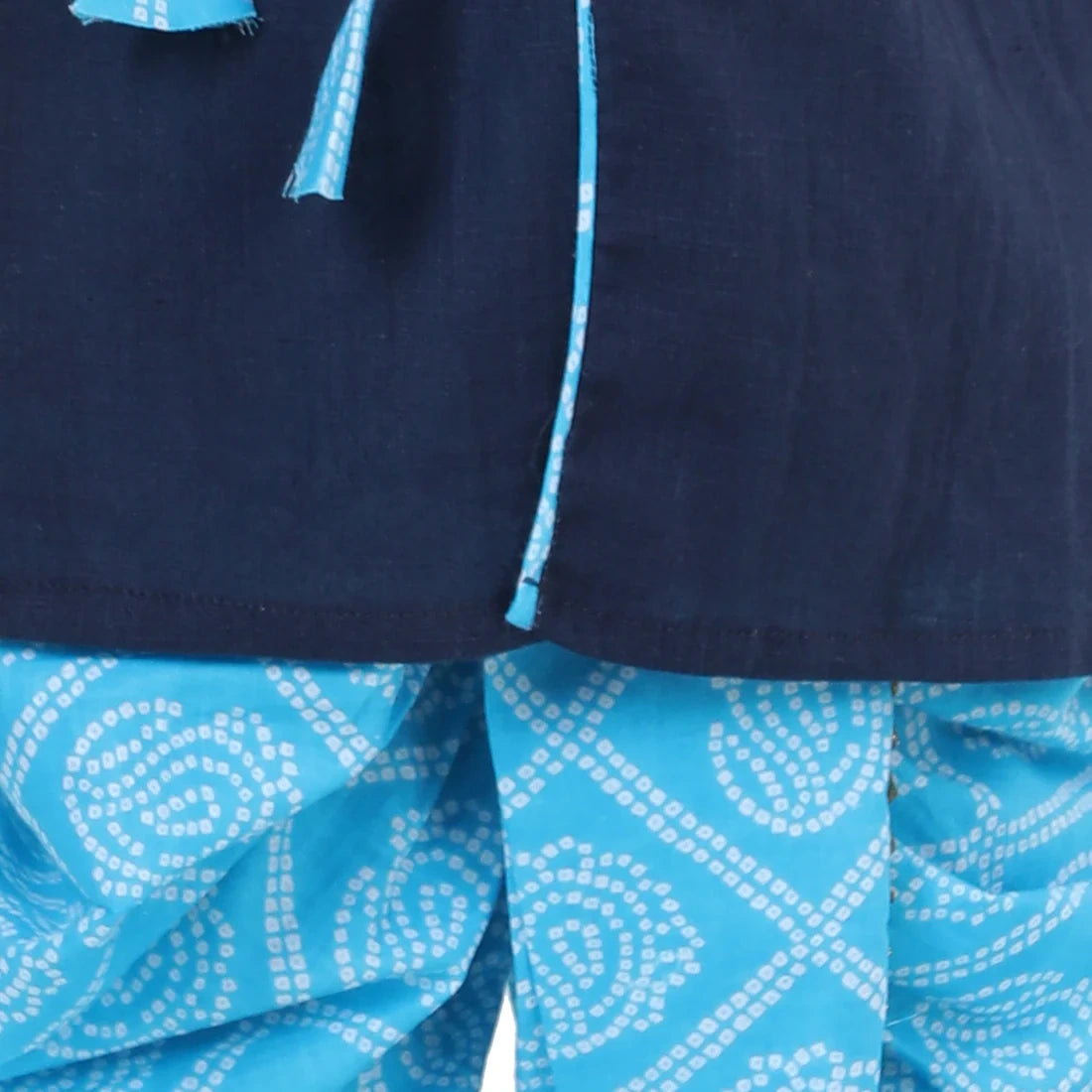 BownBee Boys Front Open Cotton Full Sleeve Kurta with Dhoti