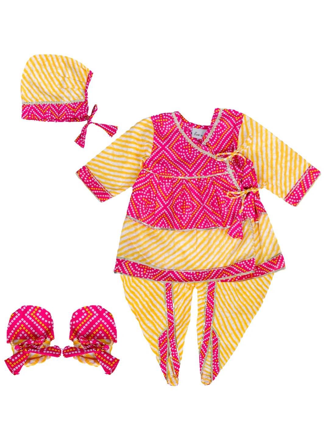 Pure Cotton Full Sleeve Jamna Gift Set For Girls