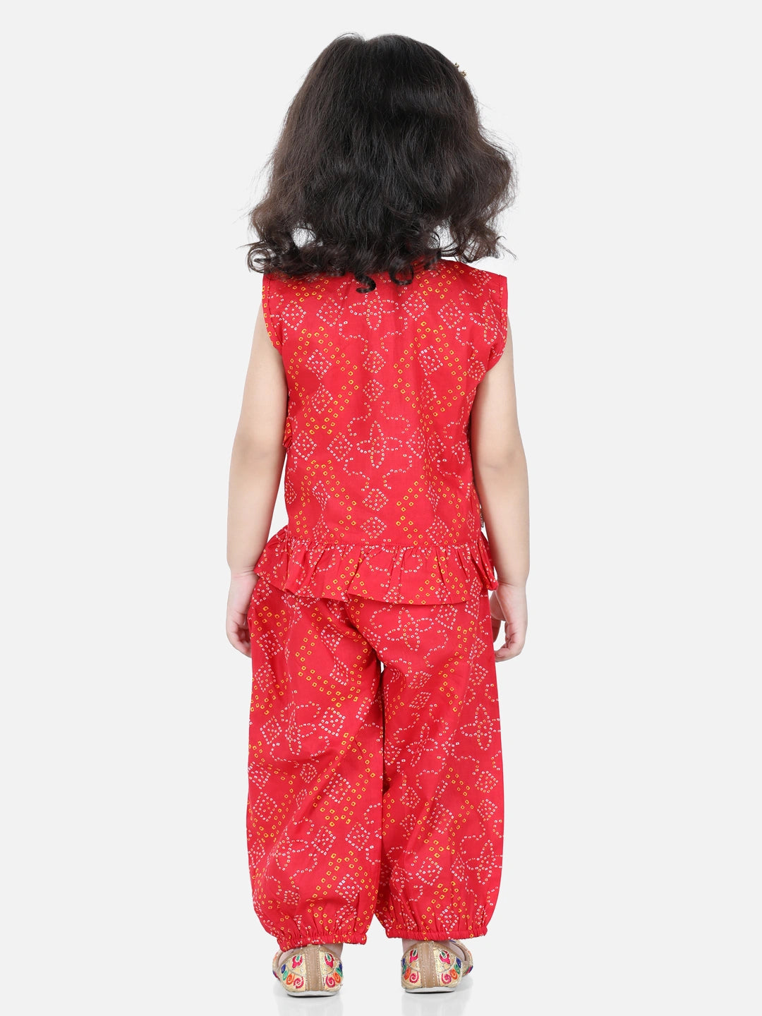 BownBee Sibling set Cotton Kurta Pajama and Top with Harem