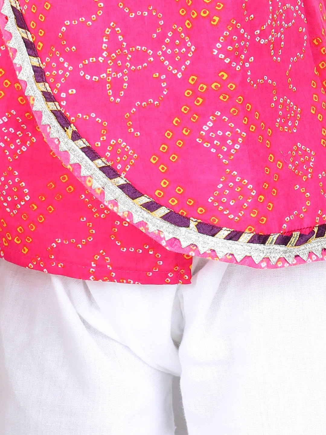 BownBee Full Sleeve Cotton Kurta Pajama for Boys- Pink