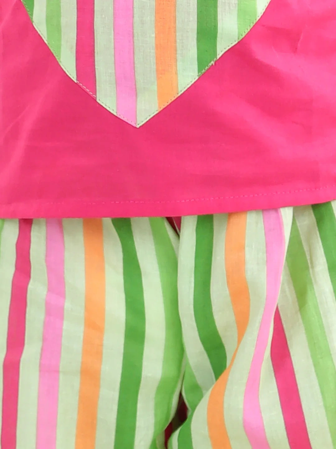 BownBee Pure Cotton Patch Top with Harem for Girls
