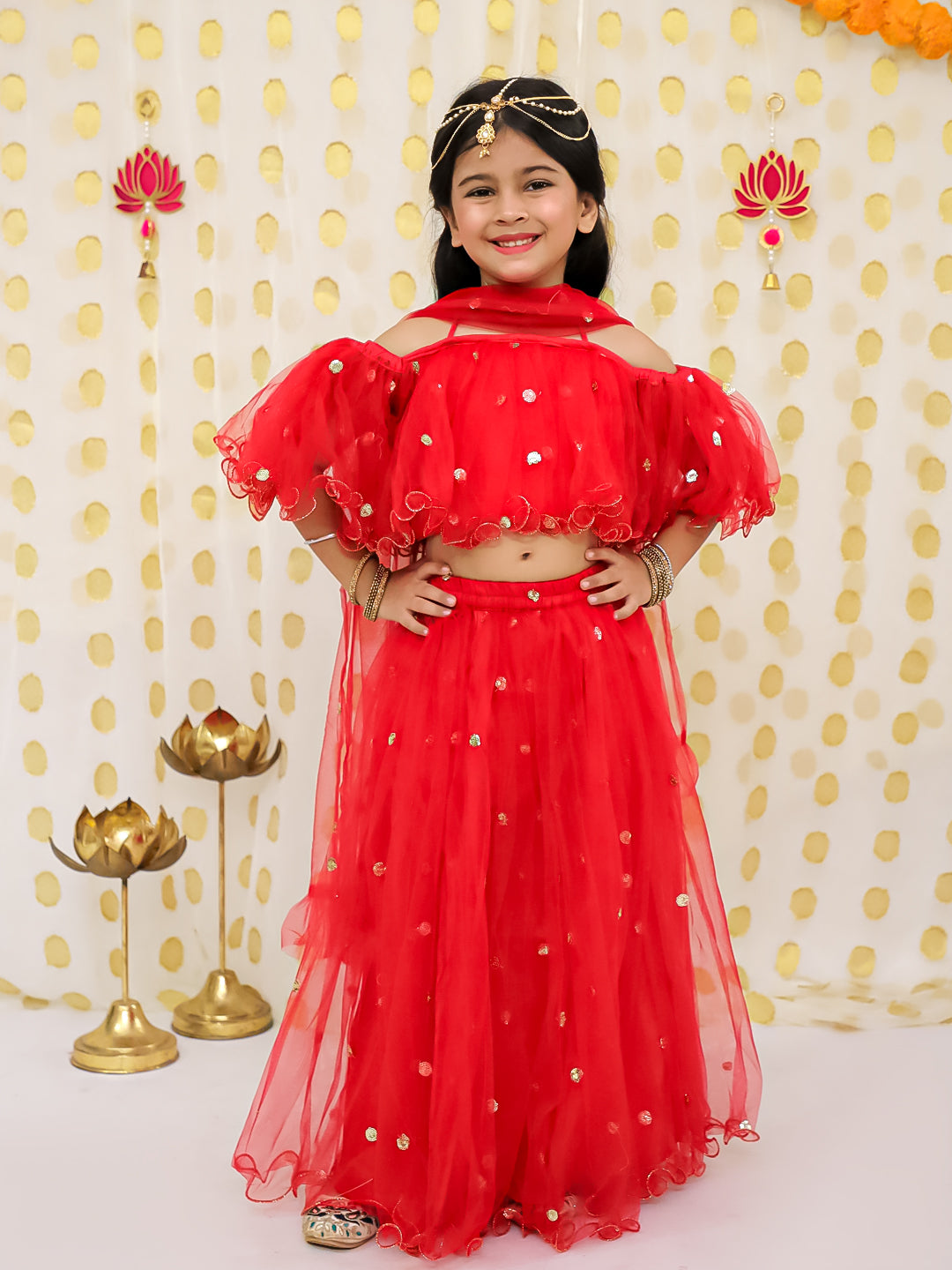 red traditional outfit