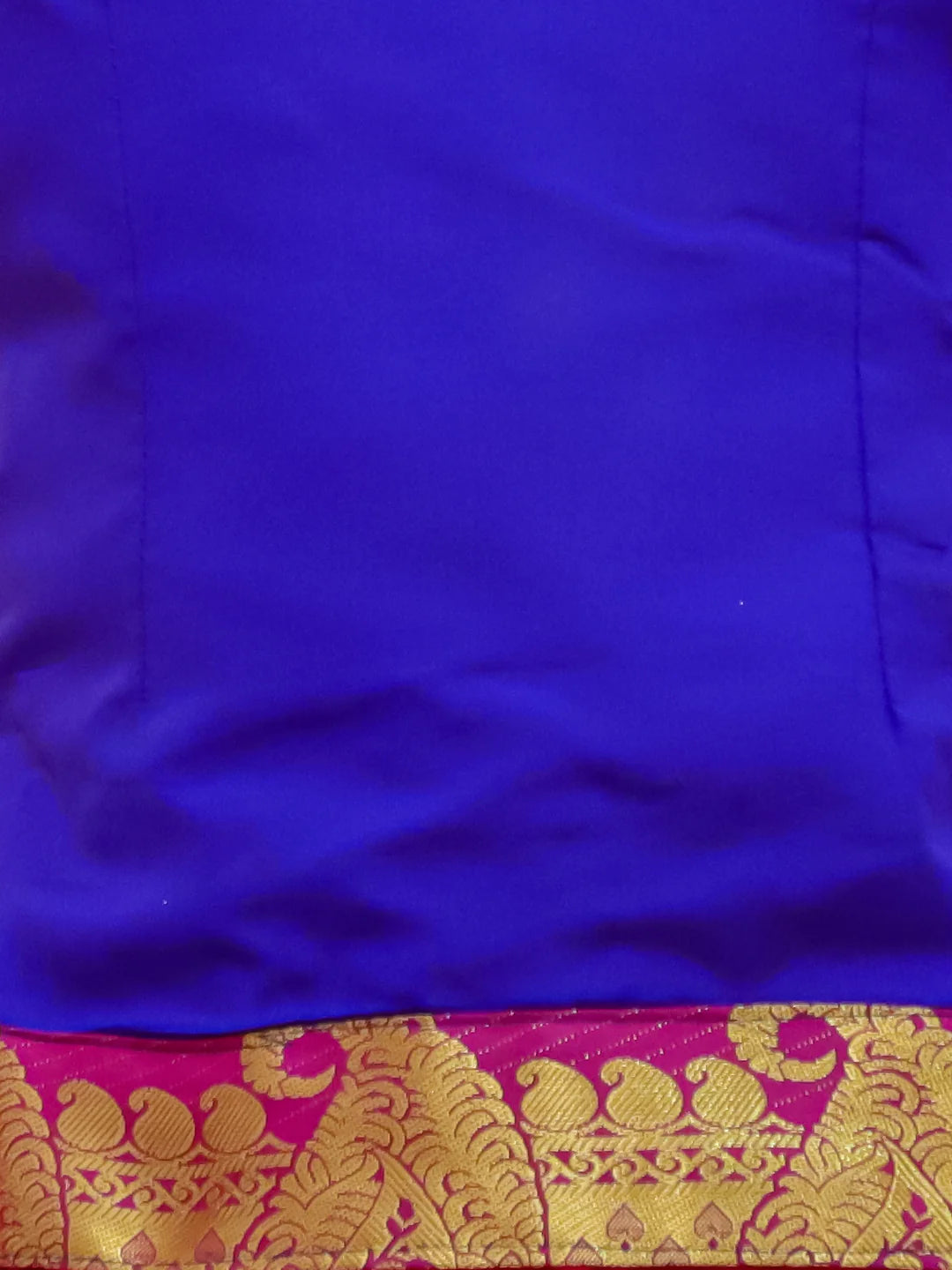 BownBee Half Sleeve South Indian Pavda Pattu Lehenga For Girls