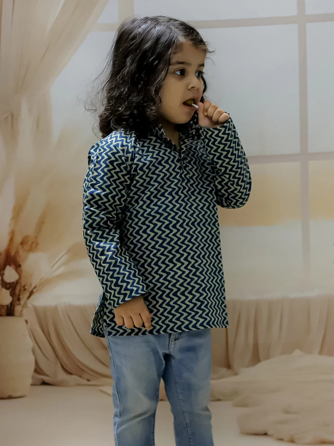 BownBee Boys Full Sleeve Pure Cotton Kurta