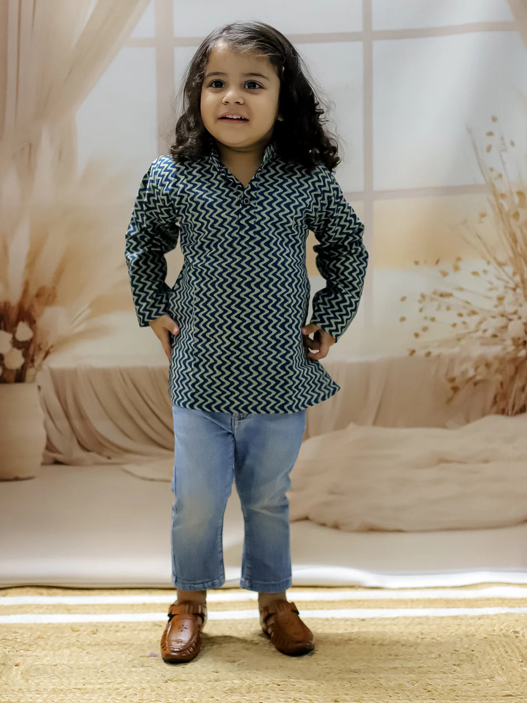 BownBee Boys Full Sleeve Pure Cotton Kurta