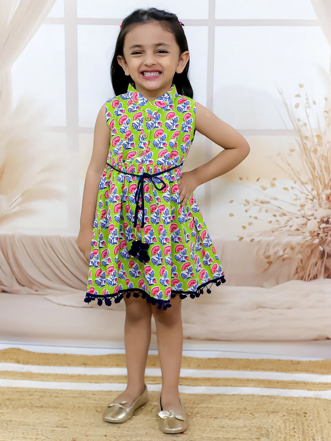 BownBee Pure Cotton Printed Frock for Girls