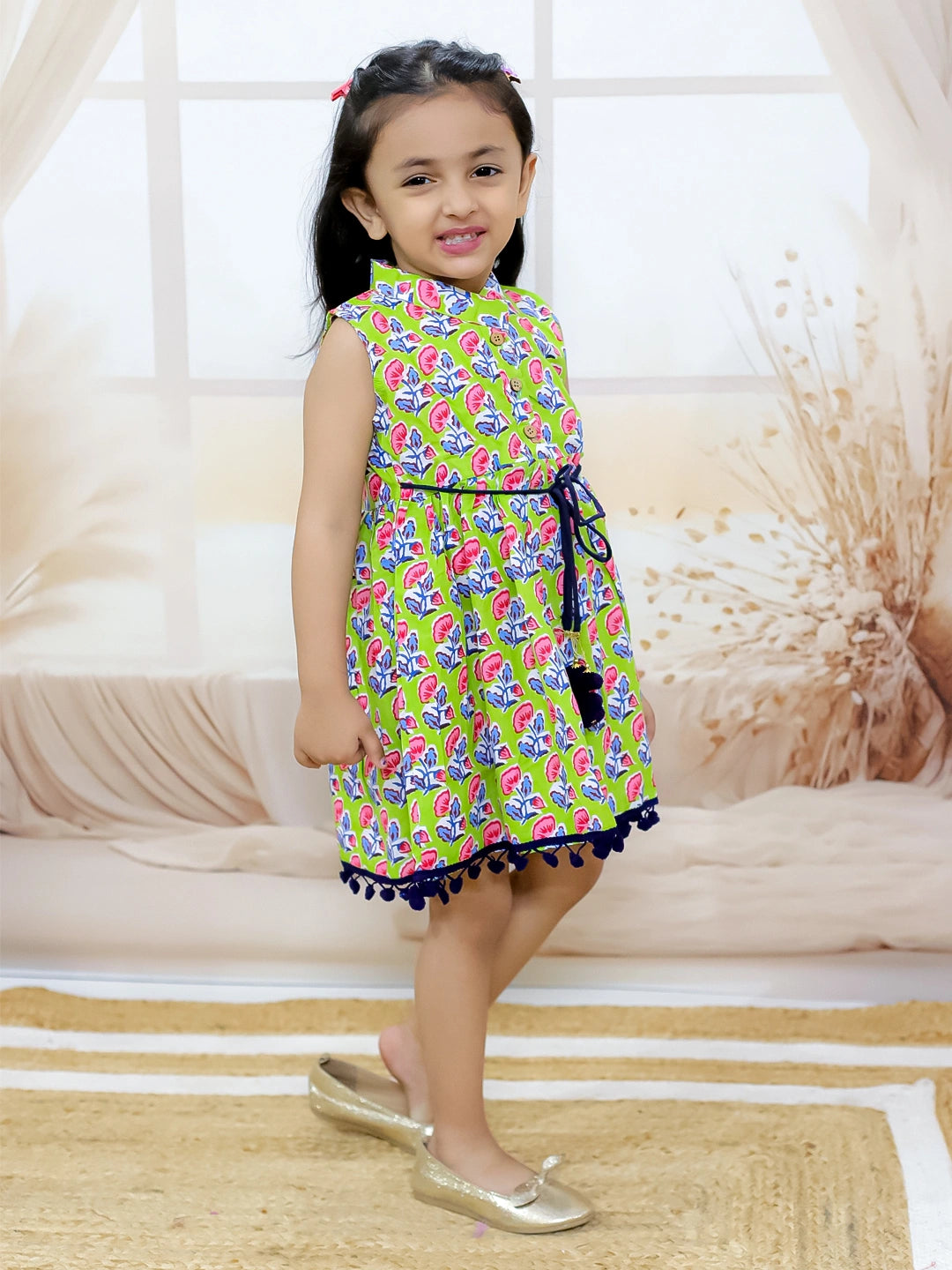 BownBee Pure Cotton Printed Frock for Girls