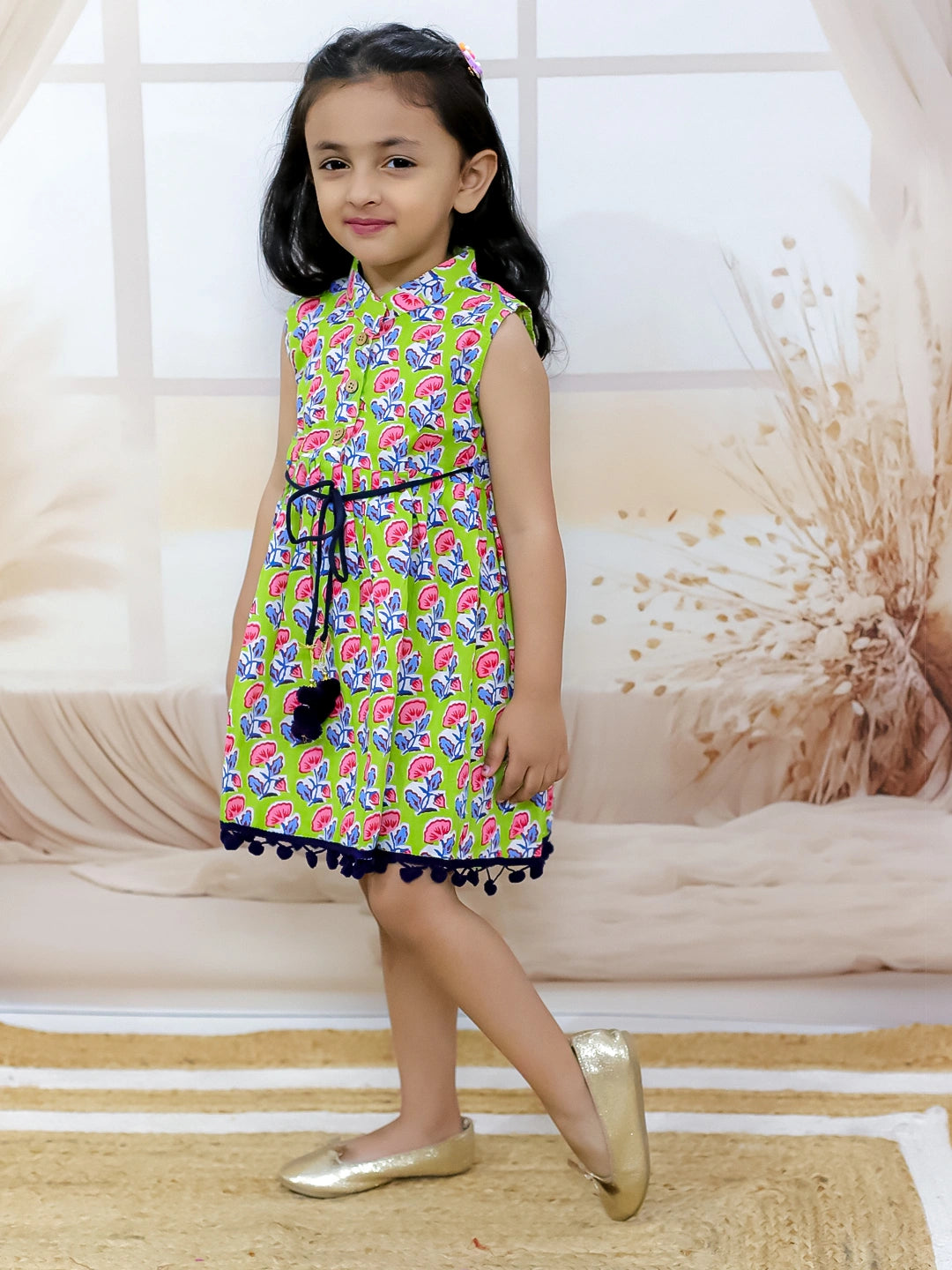 BownBee Pure Cotton Printed Frock for Girls