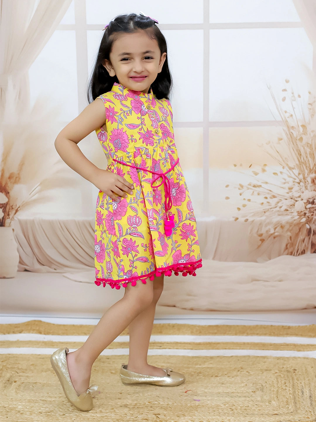 BownBee Pure Cotton Printed Frock for Girls