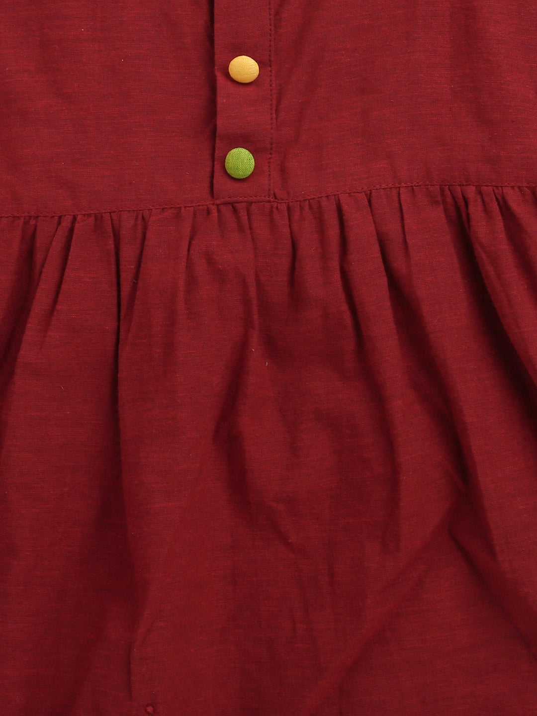 BownBee Multi Frill Cotton Frock with Headband for Girls