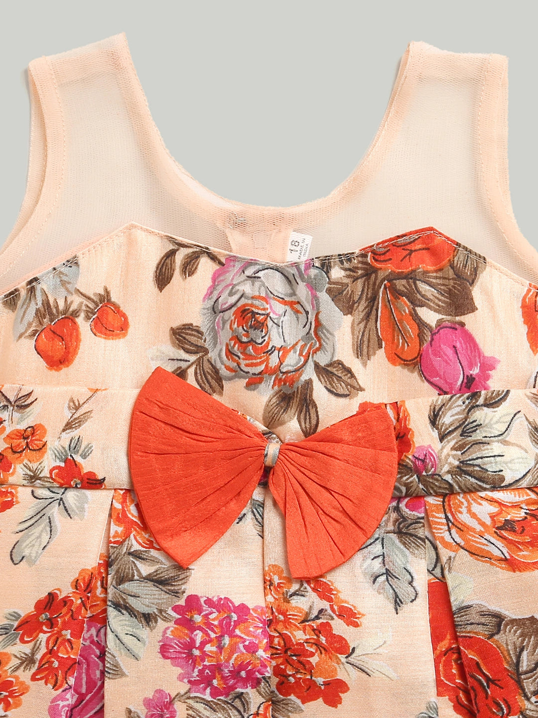 BownBee Floral Print Party Frock for Girls