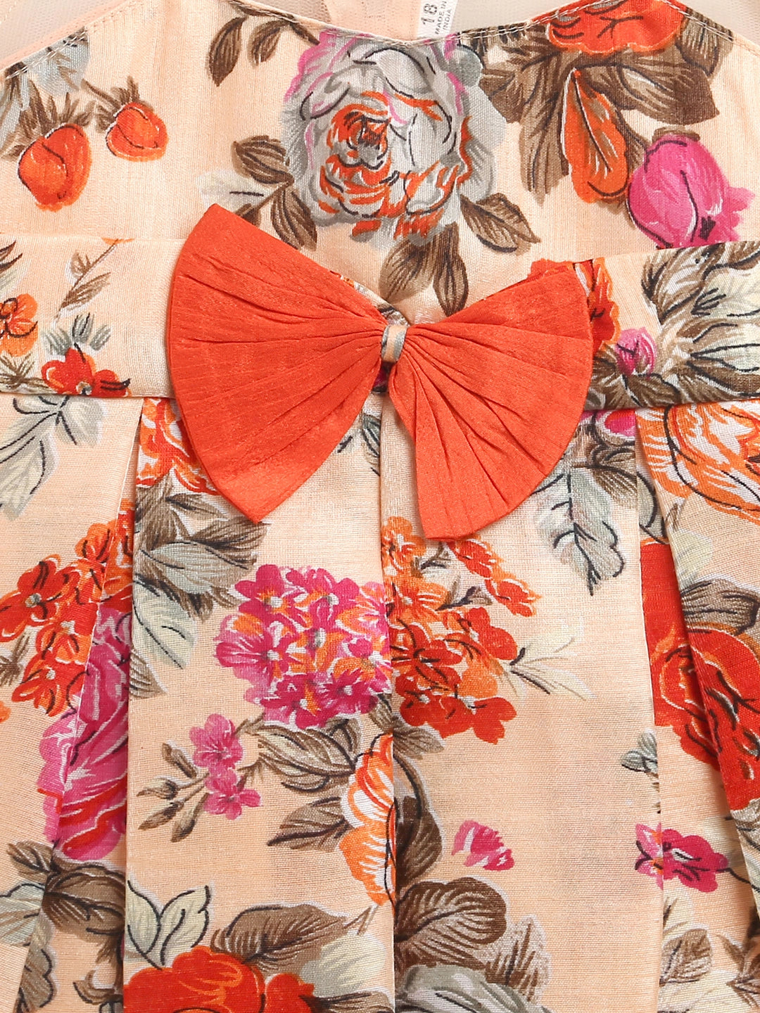 BownBee Floral Print Party Frock for Girls
