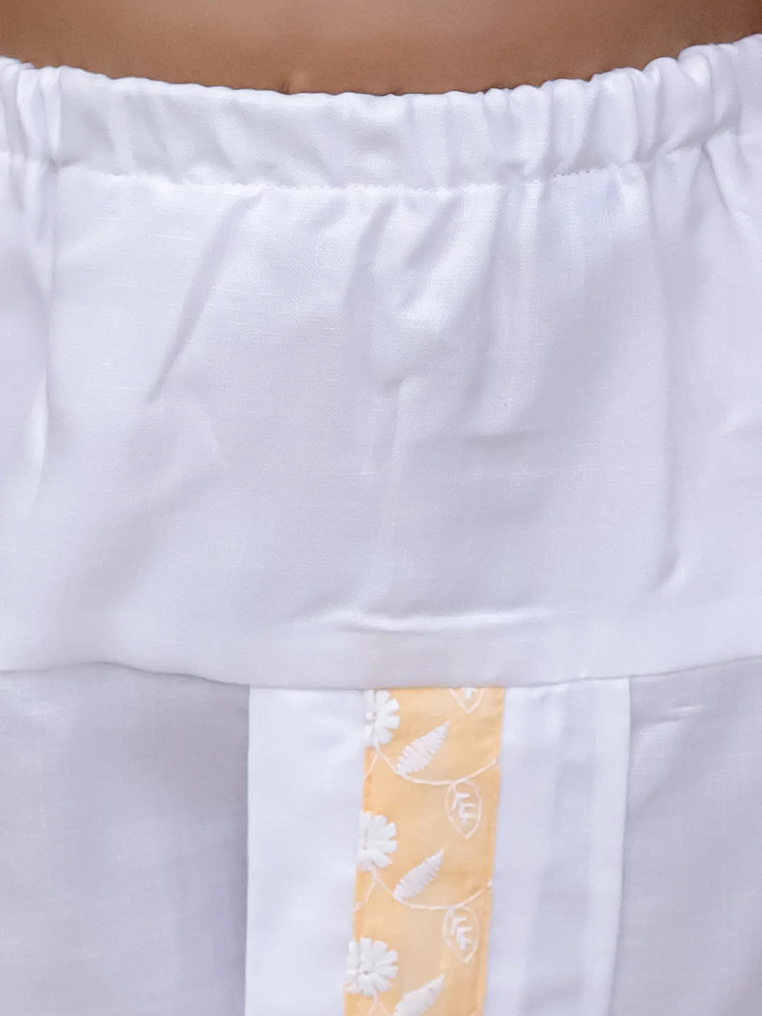 BownBee Chikan Cotton Full Sleeve Kurta with Dhoti for Boys