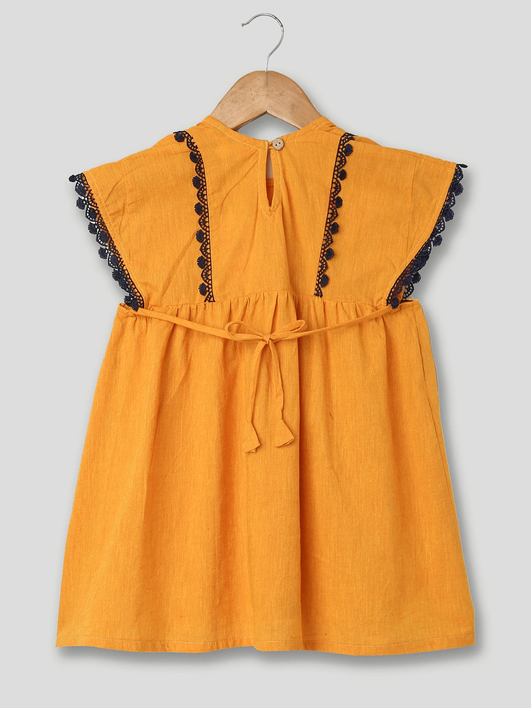 BownBee Pure Cotton Panelled Summer Frock for Girls