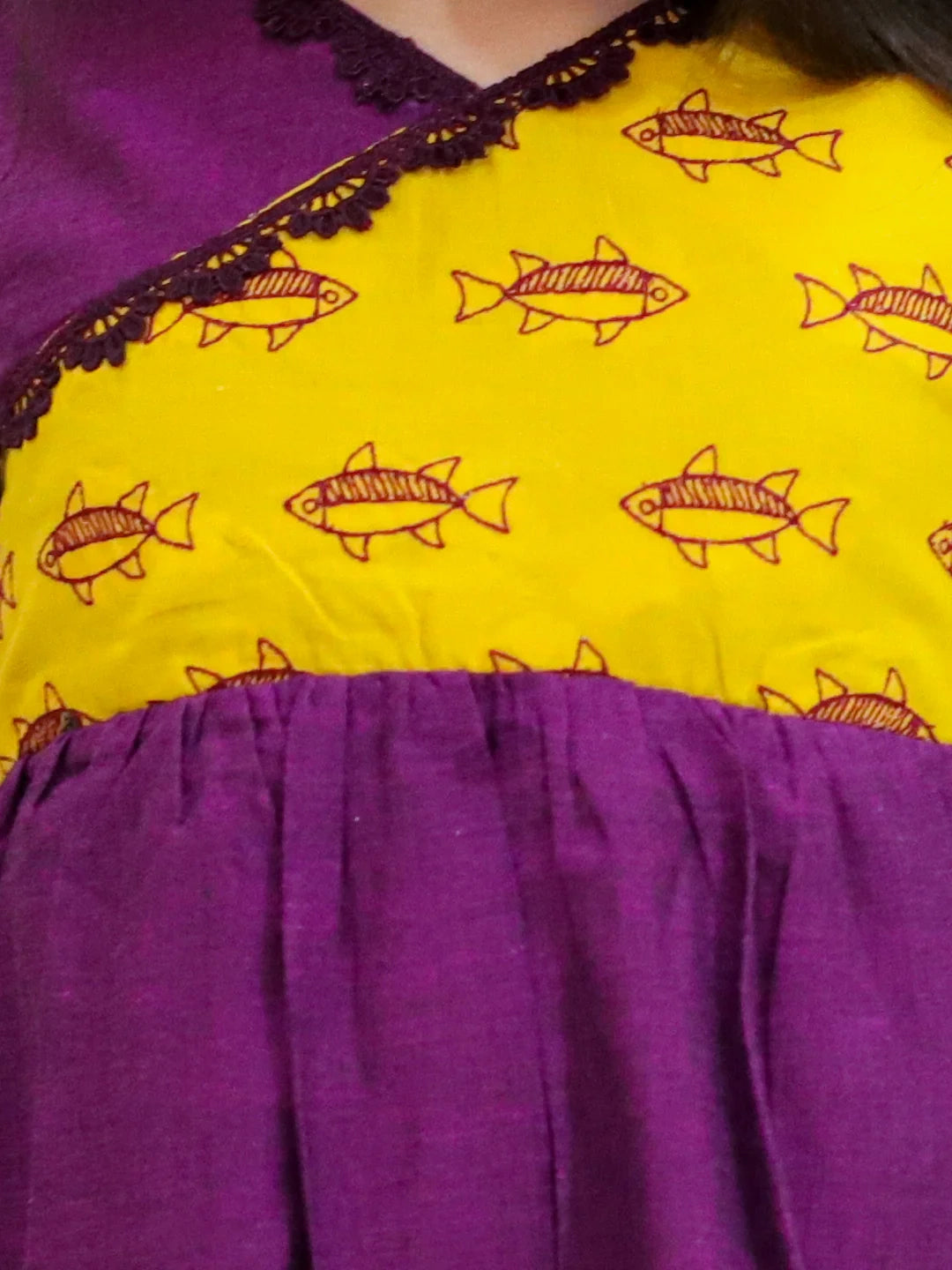 BownBee Pure Cotton Embroidered Summer Frock for Girls