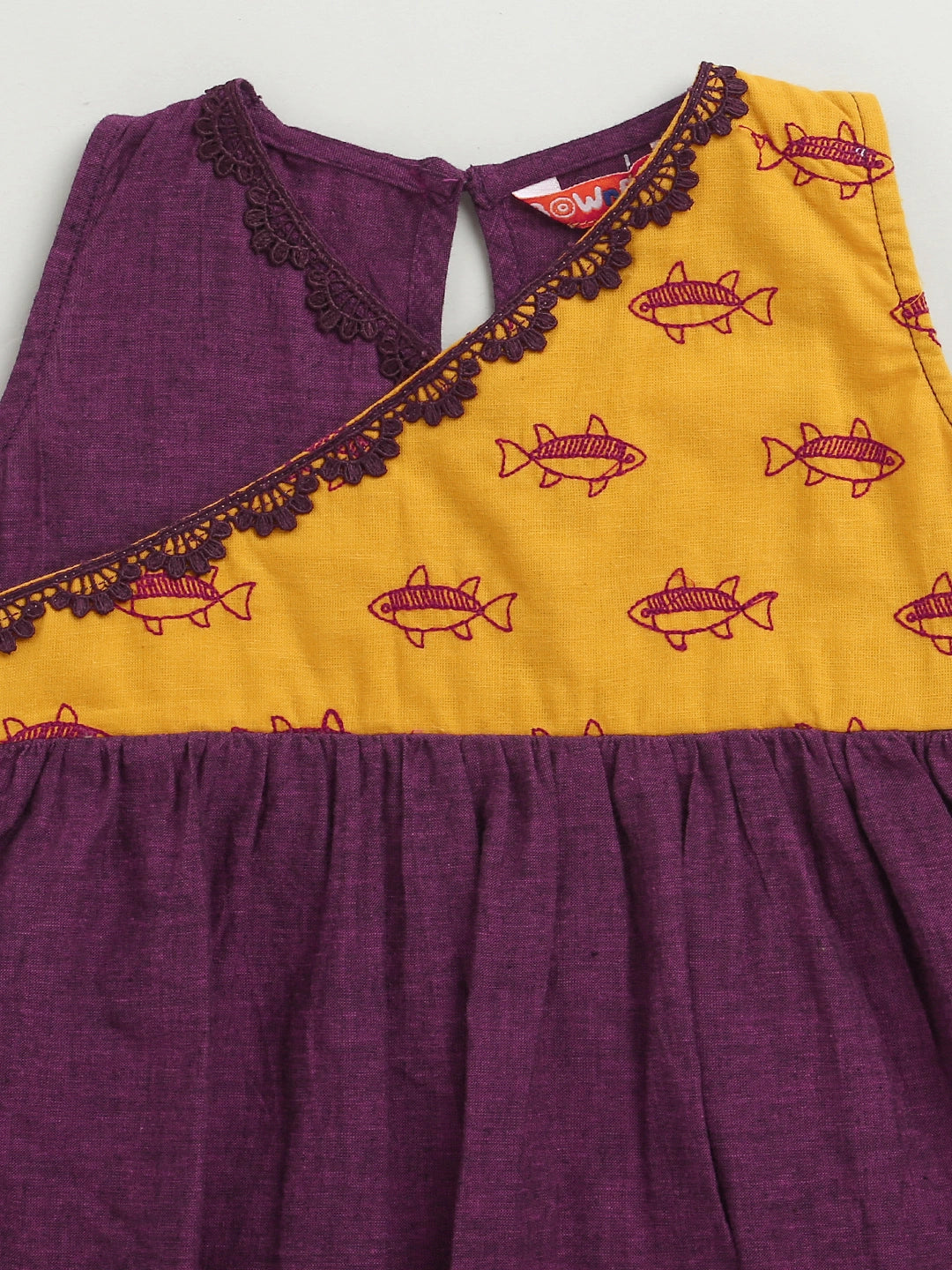 BownBee Pure Cotton Embroidered Summer Frock for Girls