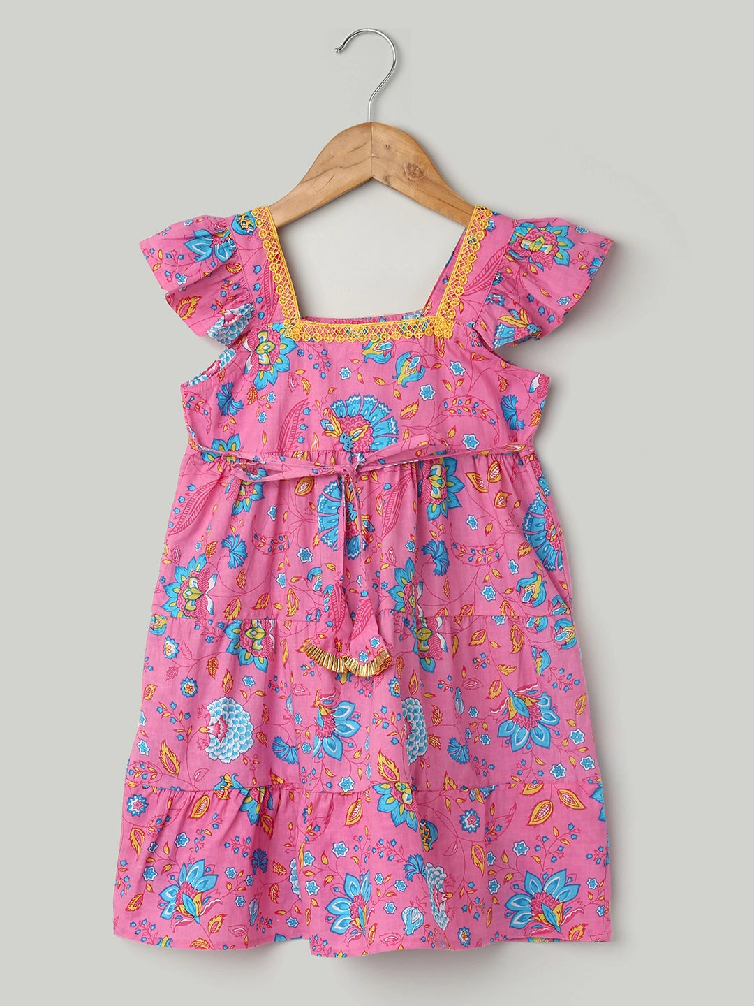 BownBee Printed Pure Cotton Summer Frock for Girls