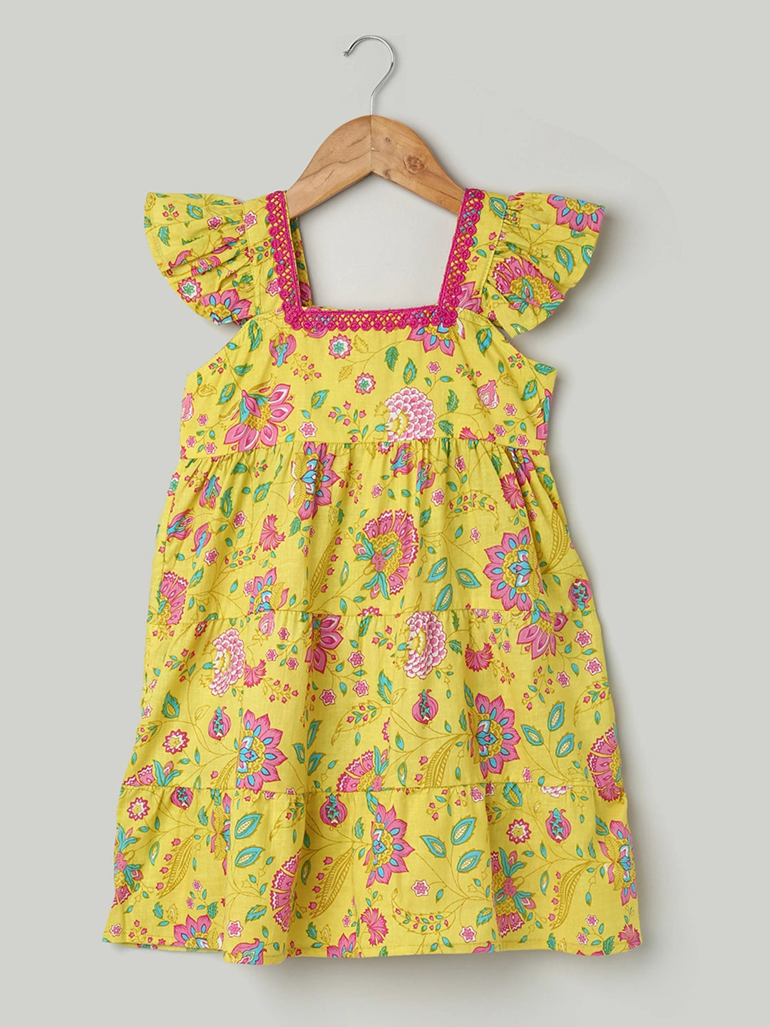 BownBee Printed Pure Cotton Summer Frock for Girls