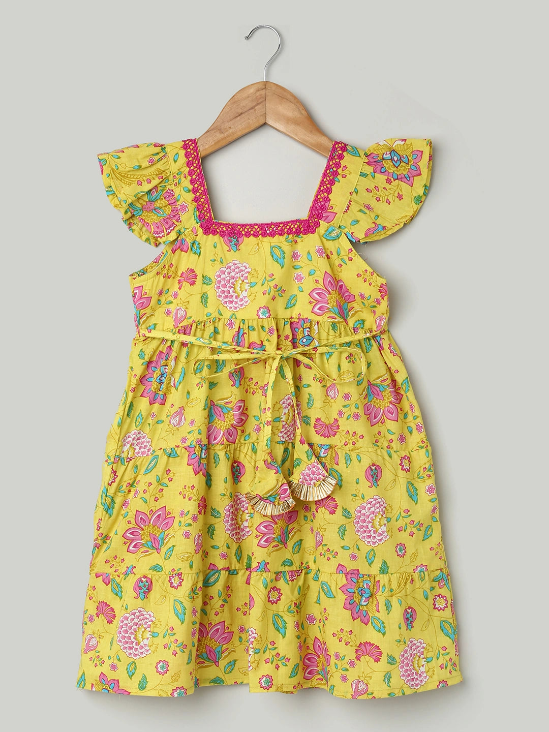 BownBee Printed Pure Cotton Summer Frock for Girls