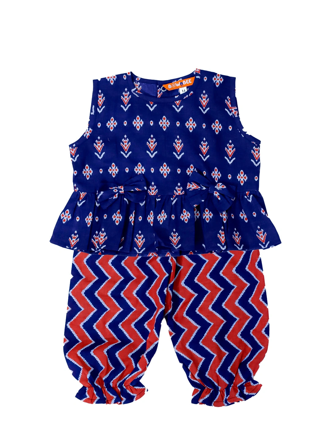 Bownbee Girls Pure Cotton Clothing Set For Infants