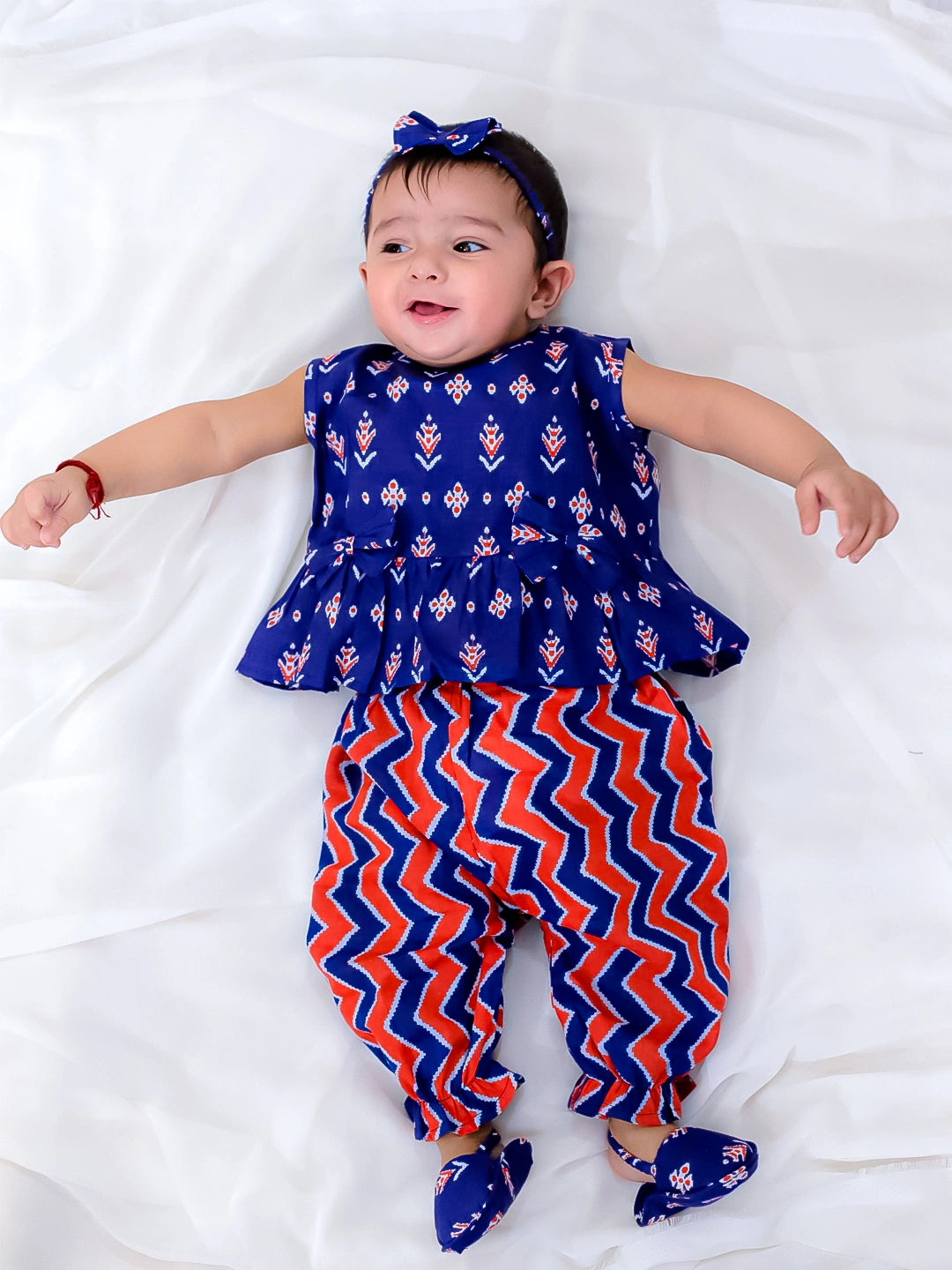 Bownbee Girls Pure Cotton Clothing Set For Infants