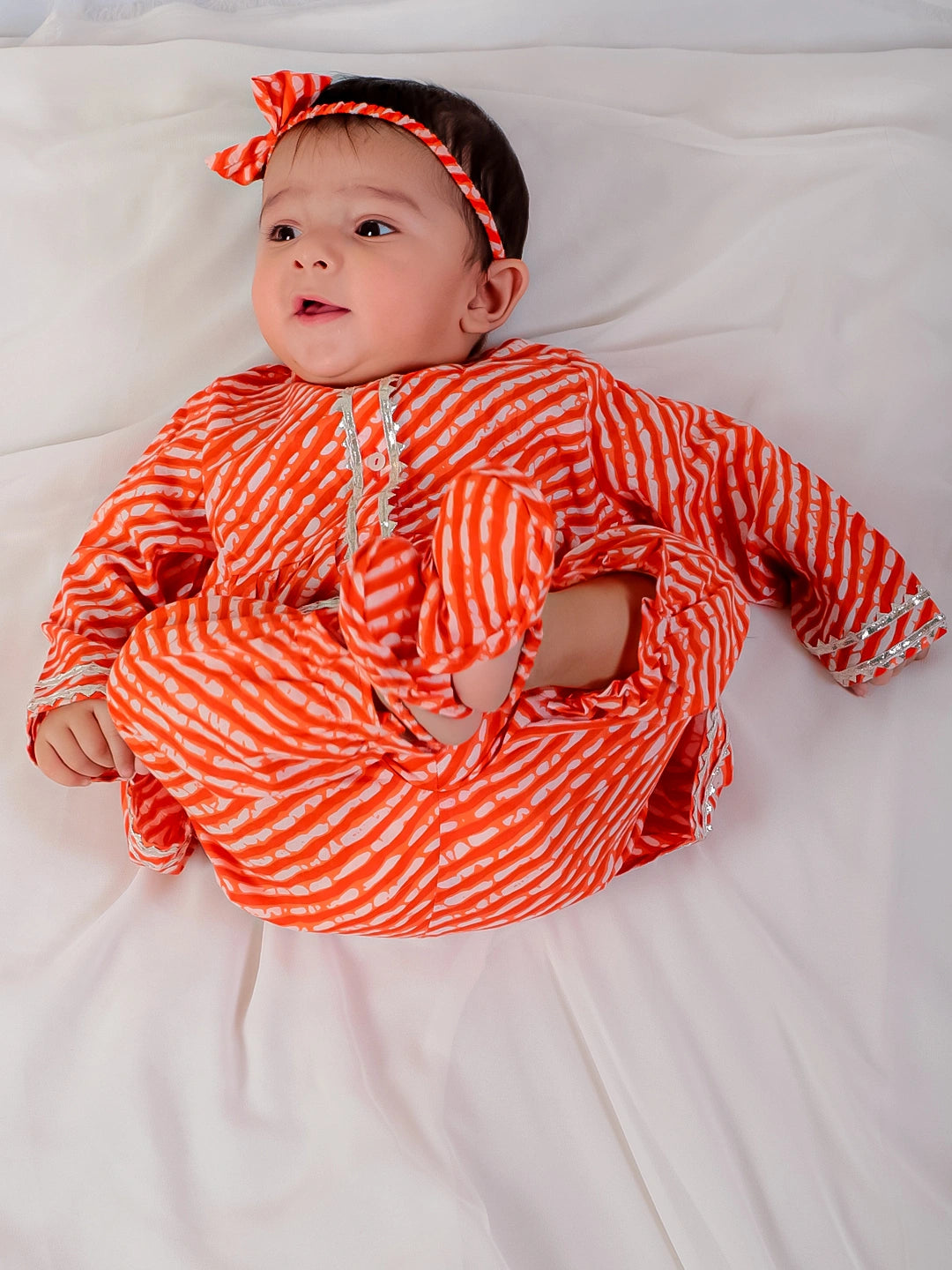 Bownbee Girls Pure Cotton Clothing Set For Infants