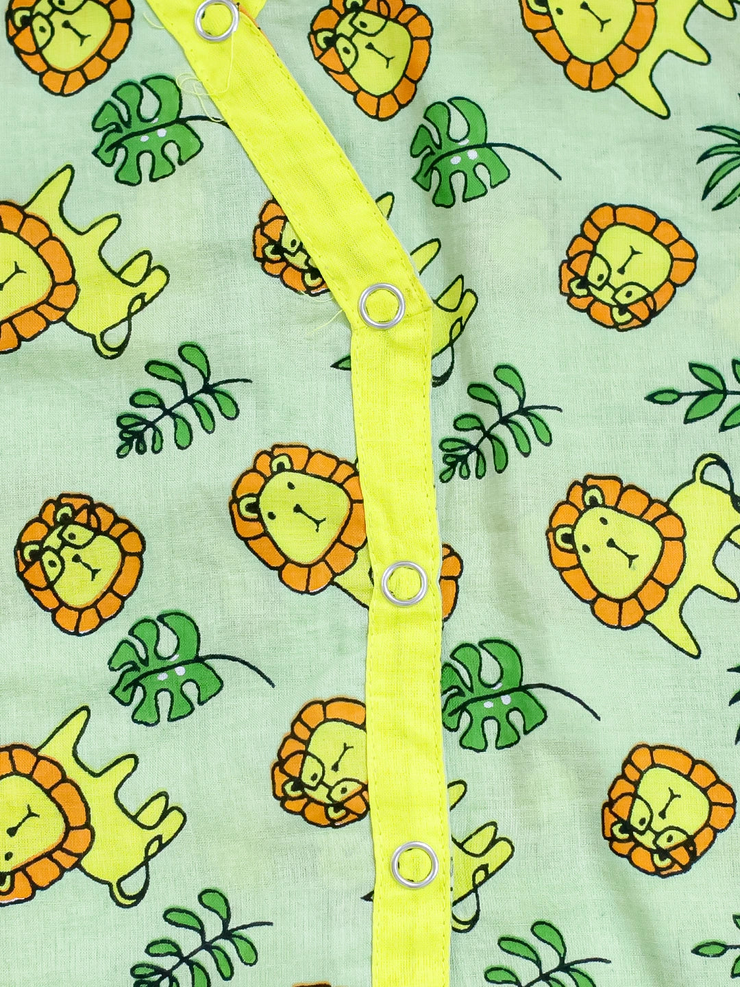 BownBee Pure Cotton Lion Print Kurta Pajama Set for Baby Boy