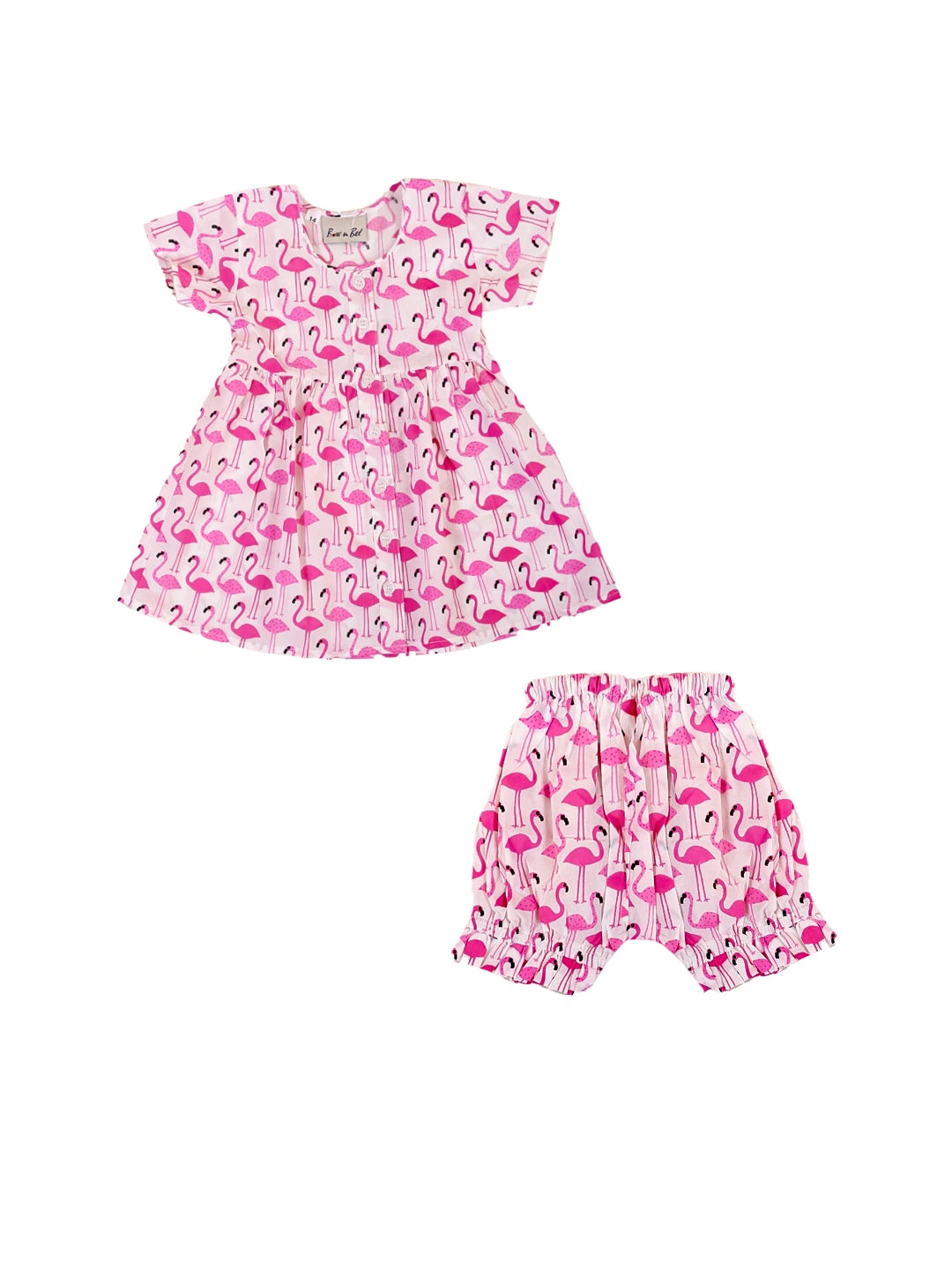 BownBee Infant Cotton Jhabla With Bloomer For Girls