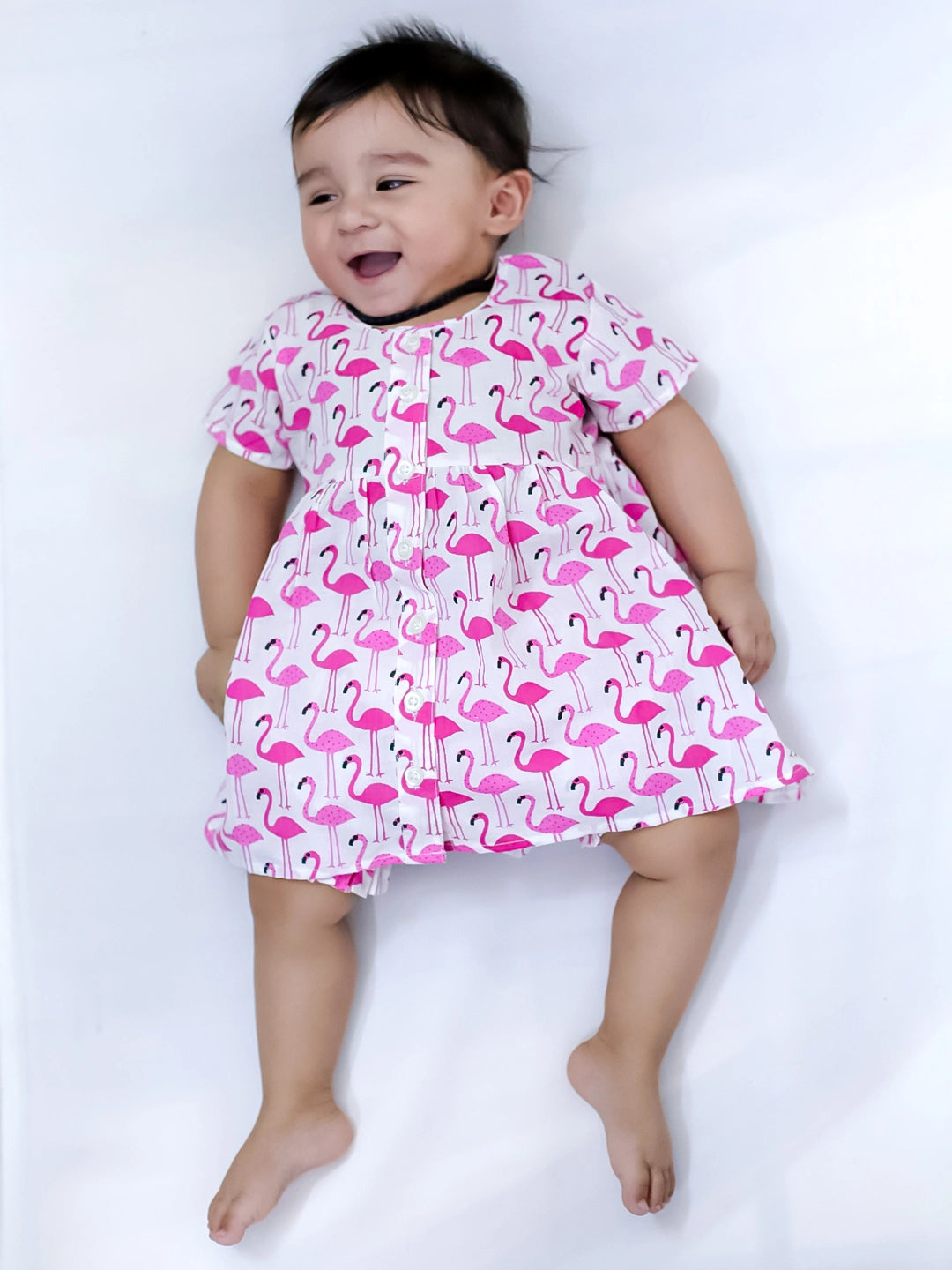 BownBee Infant Cotton Jhabla With Bloomer For Girls