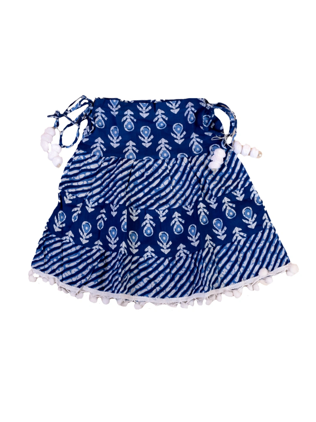 BownBee Pure Cotton Printed Tier Frock for Girls