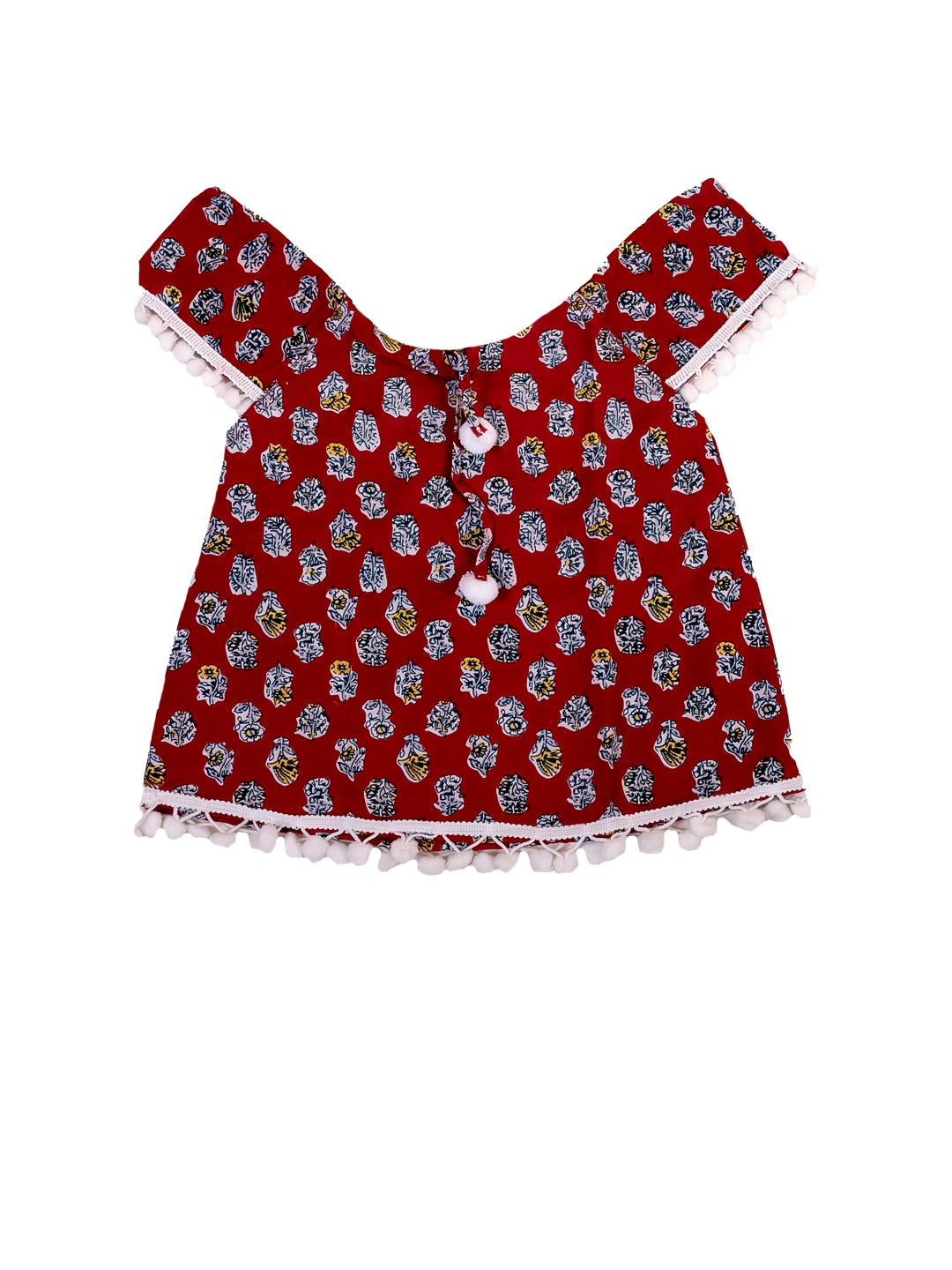 BownBee Pure Cotton Top with Harem Pant Set for Baby Girls