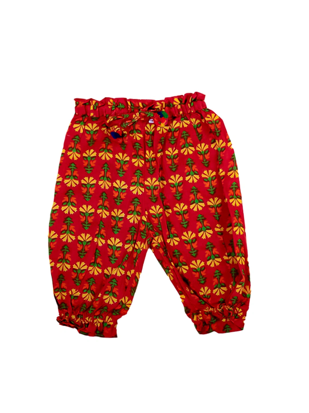 BownBee Pure Cotton Top with Harem Pant Set for Baby Girls