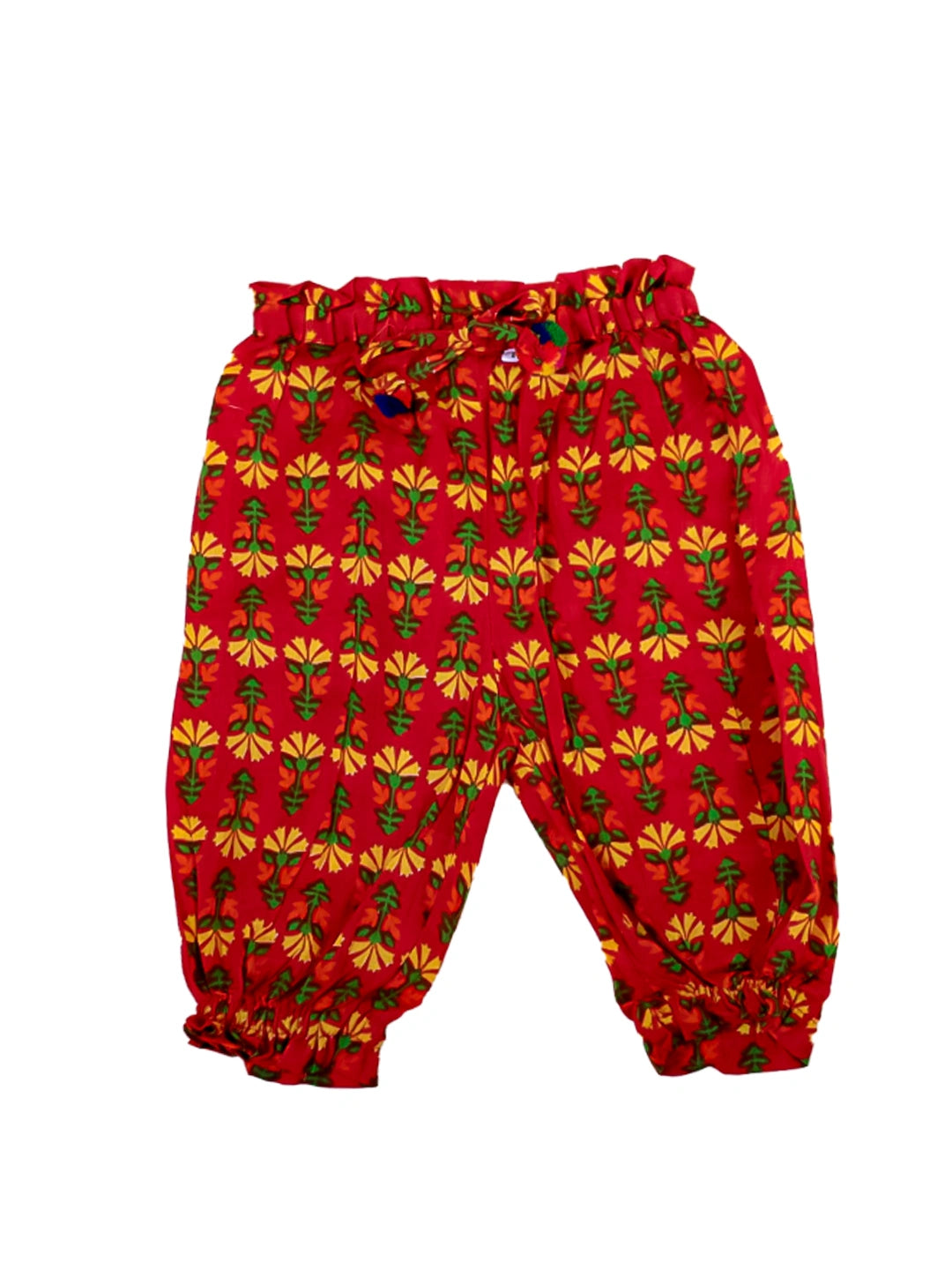 BownBee Pure Cotton Top with Harem Pant Set for Baby Girls