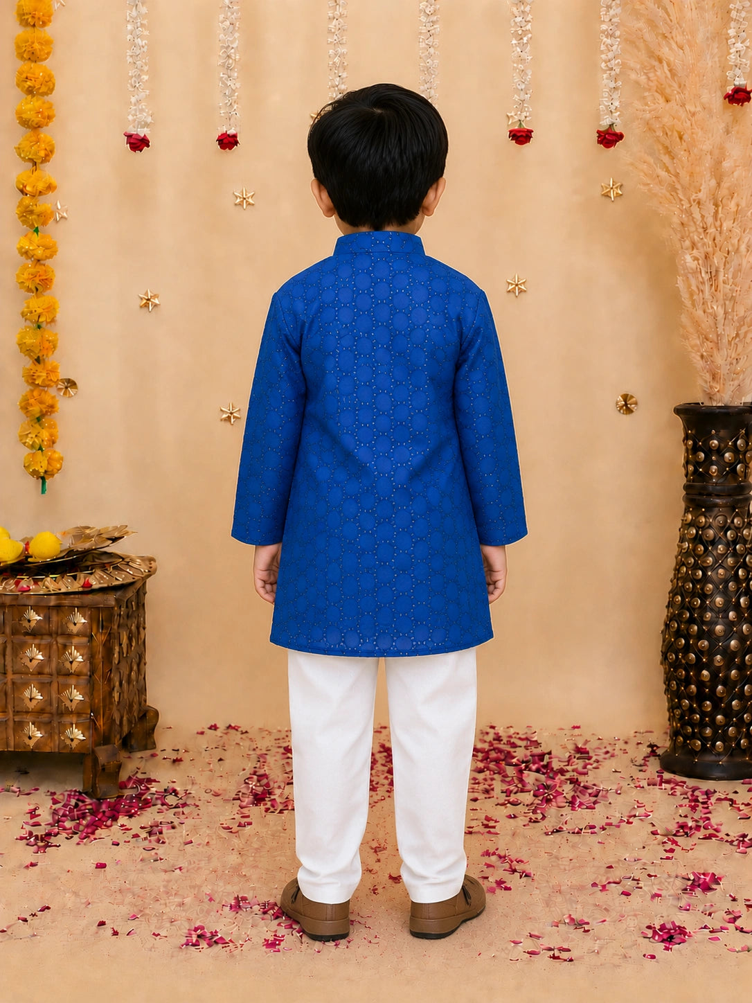 BownBee Full Sleeve Cotton Kurta with Pajama for Boys