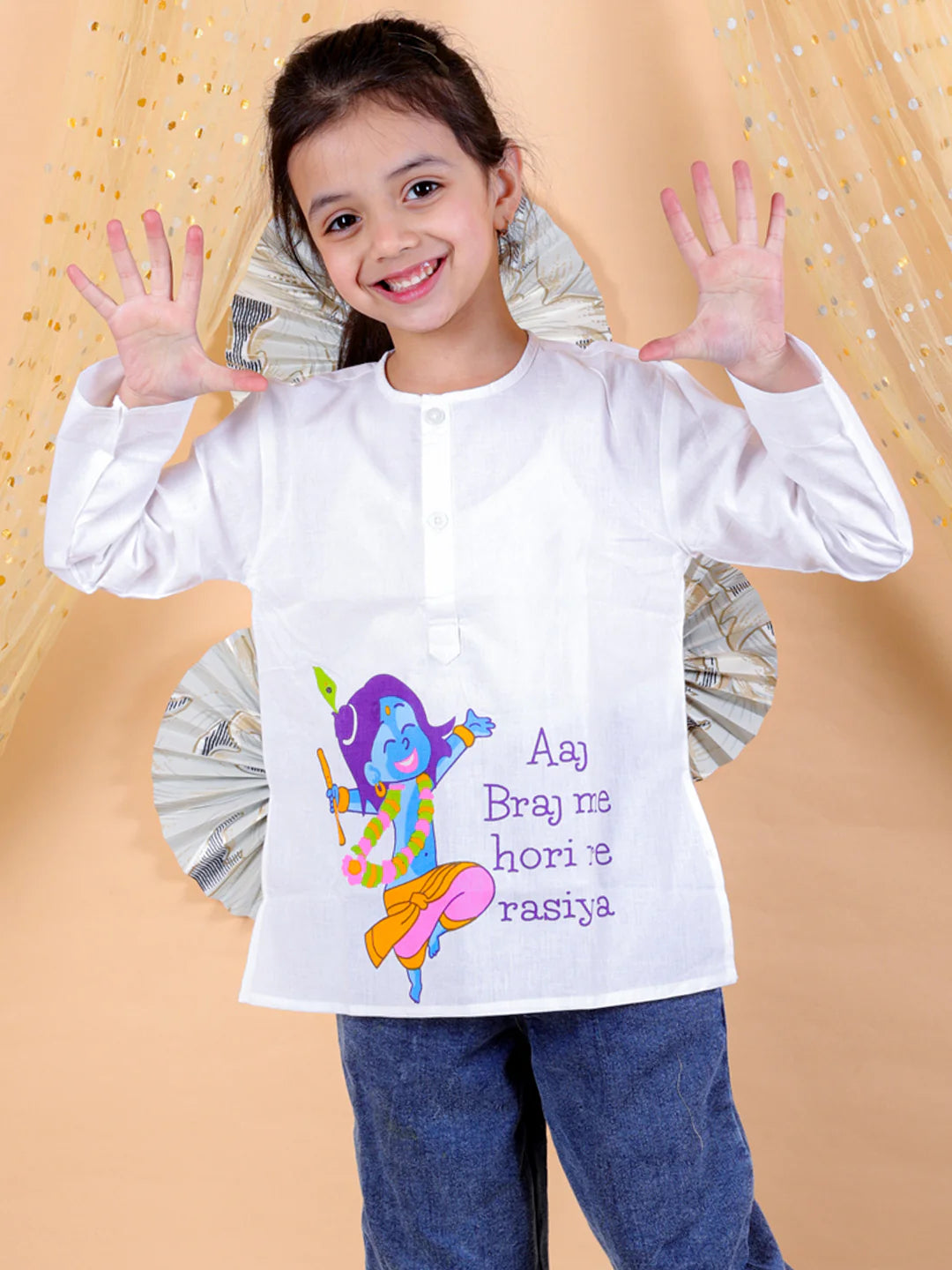 BownBee Unisex  Cotton Holi Full Sleeve Kurta