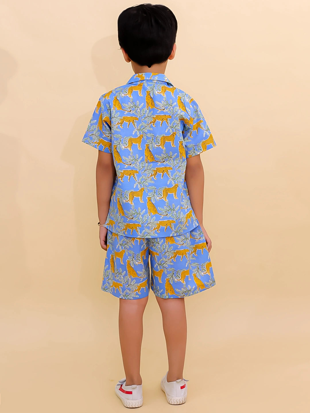 BownBee Summer Short Sleeve Pure cotton Printed Shorts And Shirt Set