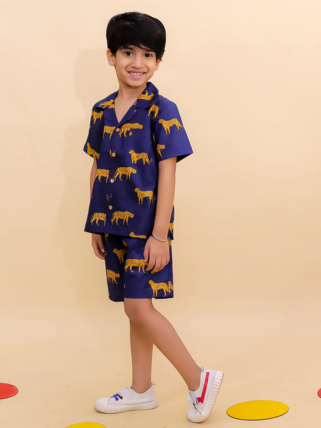BownBee Summer Short Sleeve Pure cotton Printed Shorts And Shirt Set