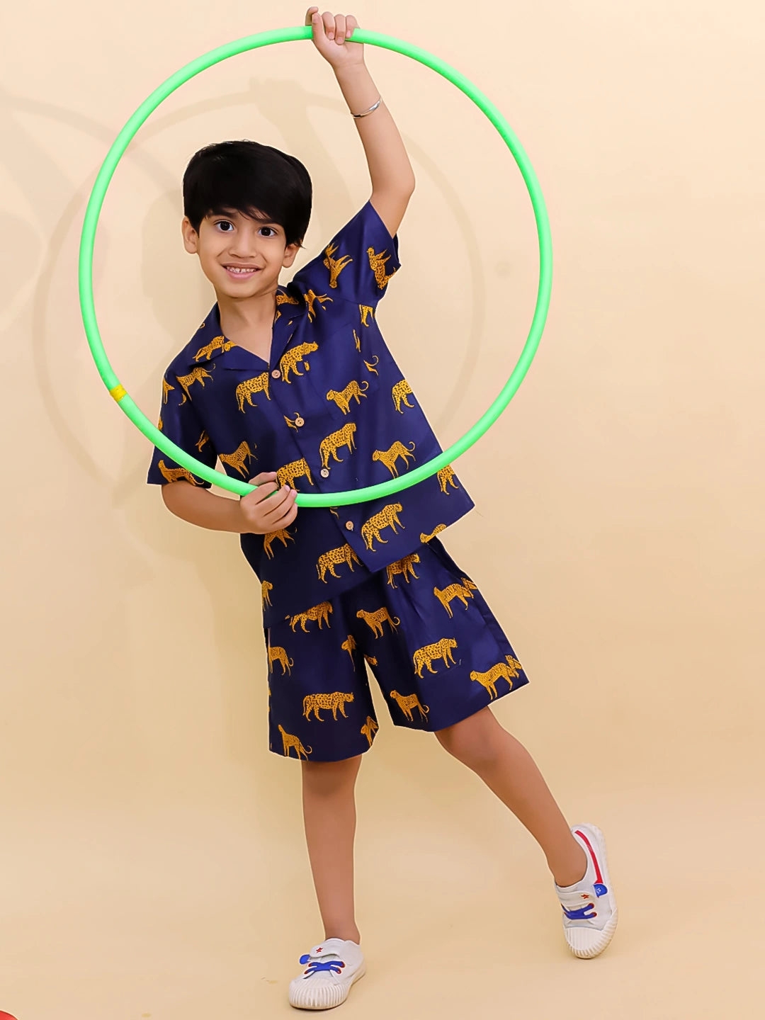 BownBee Summer Short Sleeve Pure cotton Printed Shorts And Shirt Set