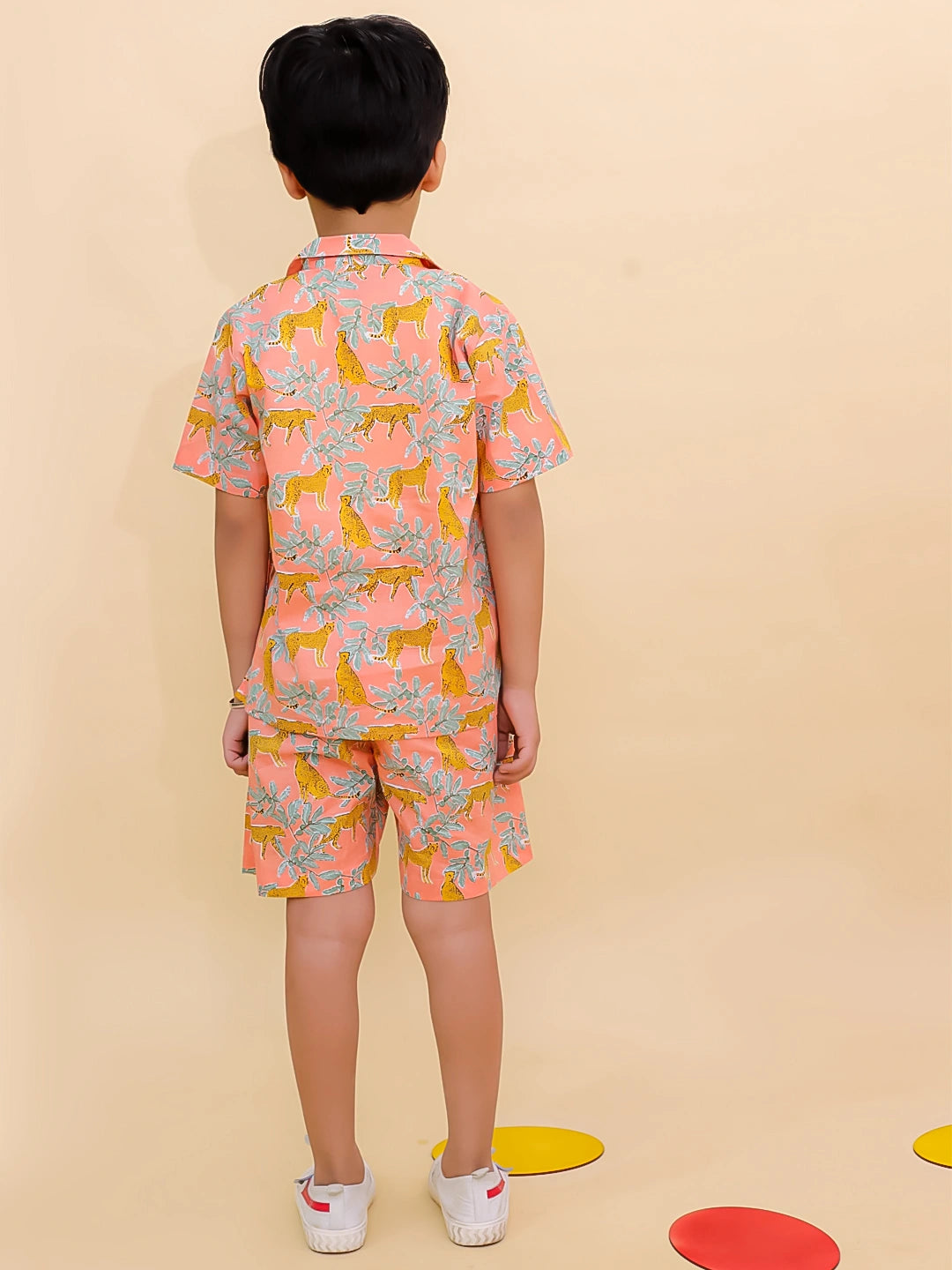 BownBee Summer Short Sleeve Pure cotton Printed Shorts And Shirt Set
