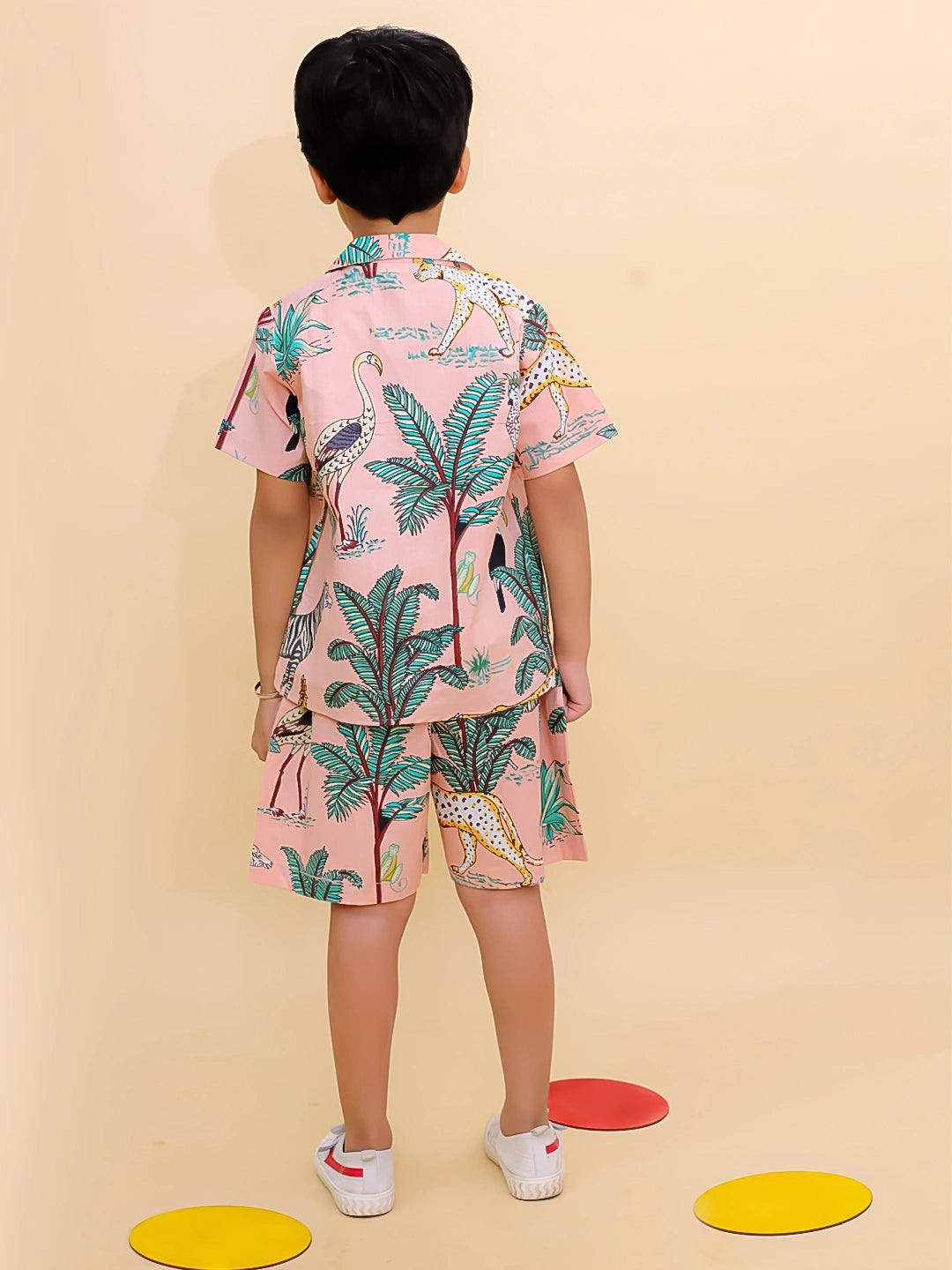 BownBee Summer Short Sleeve Pure cotton Printed Shorts And Shirt Set