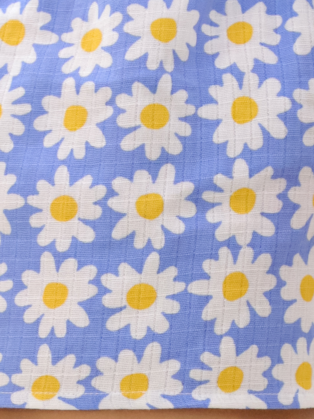 BownBee Summer Sleeveless Pure Cotton Printed Top & Culottes Set For Girls - Blue