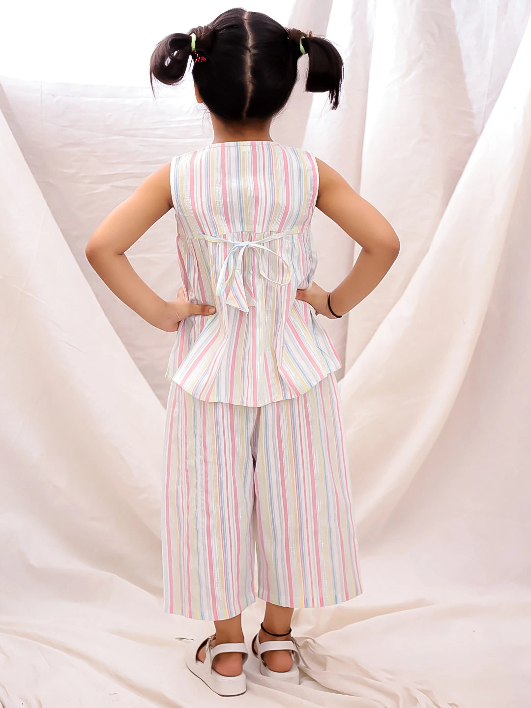 BownBee Cotton Sleeveless Top & Palazzo Set